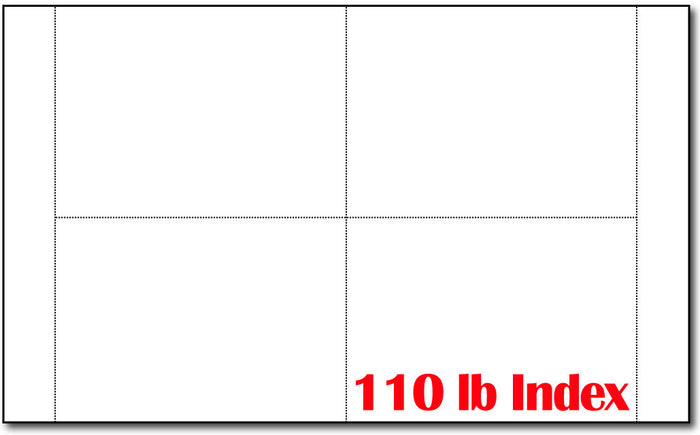 110lb Postcards (4up) - 4.25" X 6" - Finish: Matte