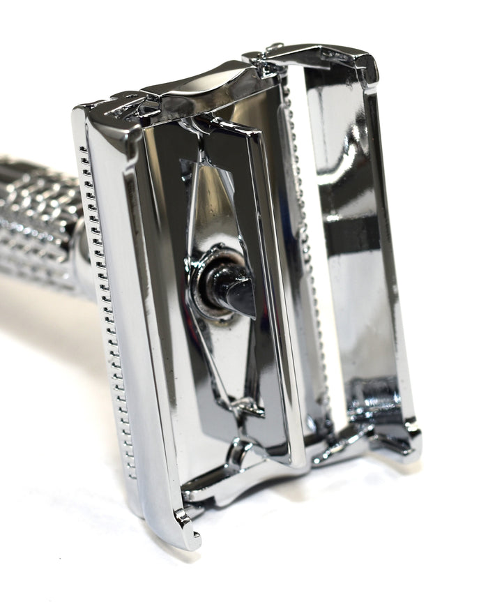 Baili Chrome Twist-to-Open DE Razor (BR179)