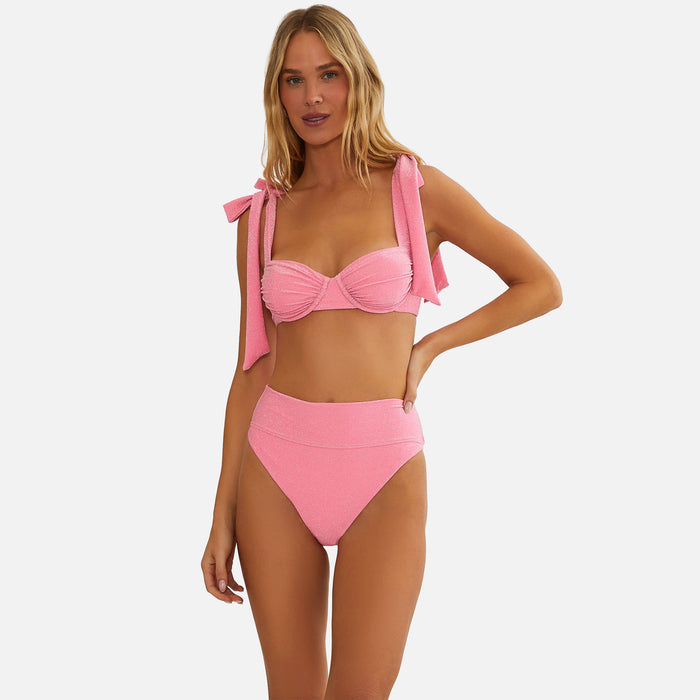 Beach Riot Highway Swim Bottom - Shoreline Pink Shine