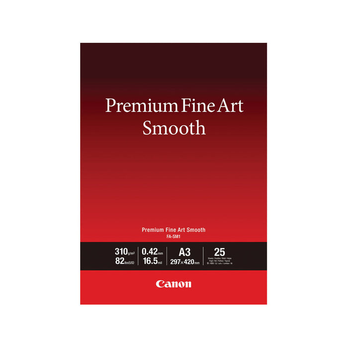 Canon FA-SM1 Premium Fine Art Smooth Paper A3 - 25 Sheets