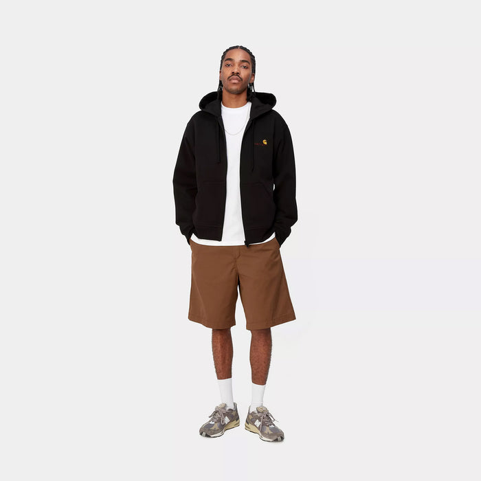Carhartt WIP HOODED AMERICAN SCRIPT JACKET, Black