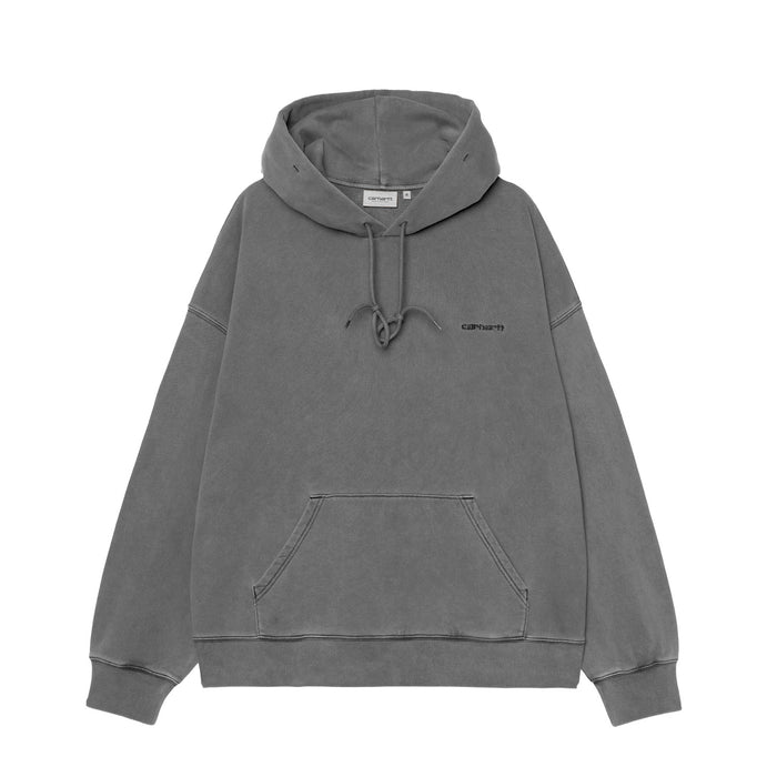 Carhartt WIP HOODED BENTON SWEATSHIRT, Graphite Garment Dye