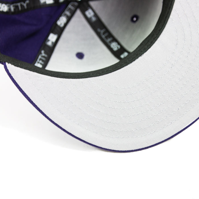 Cincinnati Reds Ohio Side-Patch Fitted Cap (Purple)