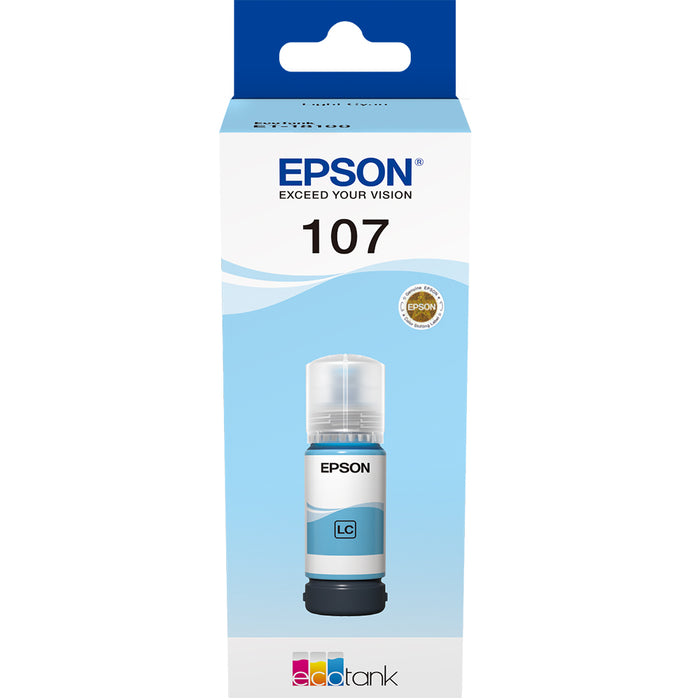 Epson 107 Light Cyan Bottle - C13T09B540
