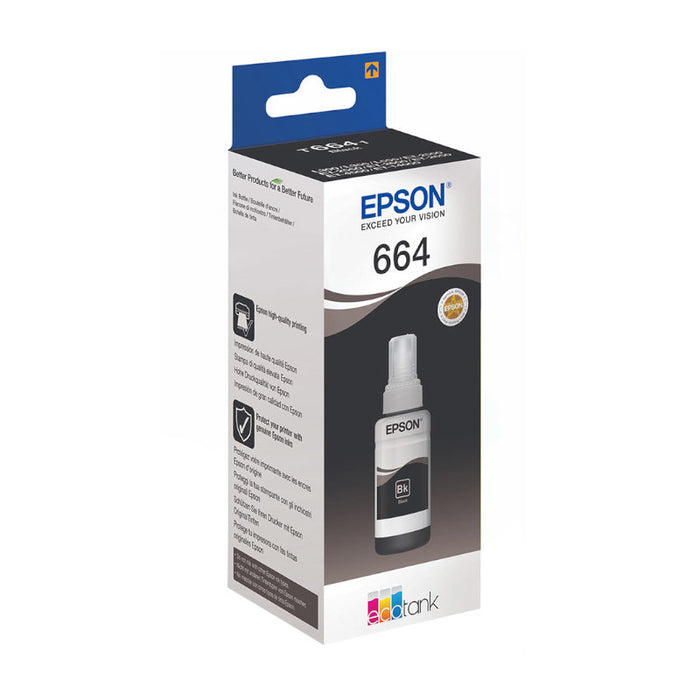 Epson 664 EcoTank Black Original Ink - T66414A