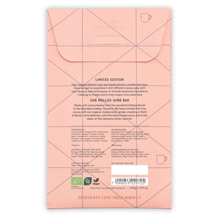FJAK Limited Edition Glogg (Mulled Wine) Chocolate