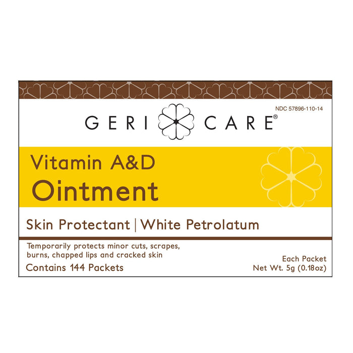 Geri - Care Vitamin A&D Ointment, 5 Gram Packets - S110-14-GCP-Box - LL Medico