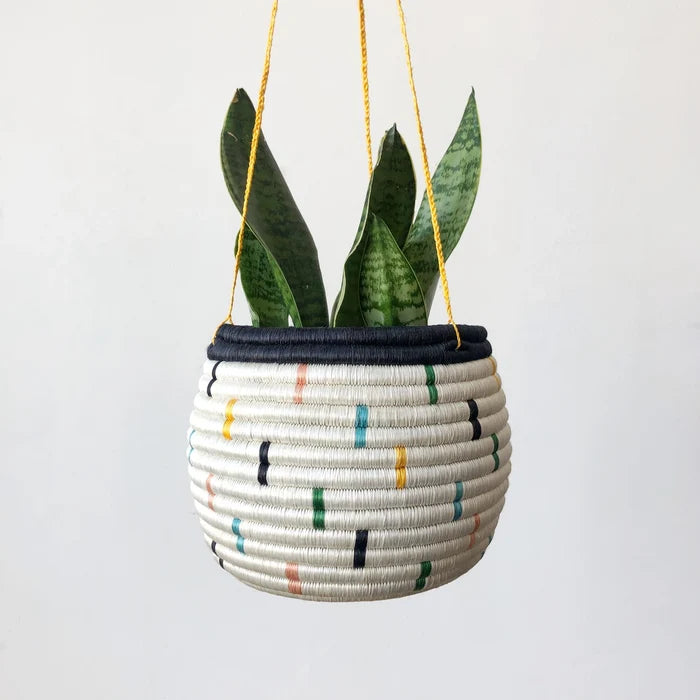 Hanging Woven Brights Hago Planter