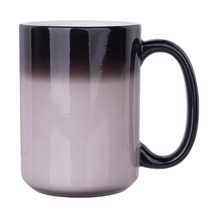 HPN SubliCraft 15 oz. Glossy Color Changing Ceramic Sublimation Mug - 36 per Case - HeatPressNation