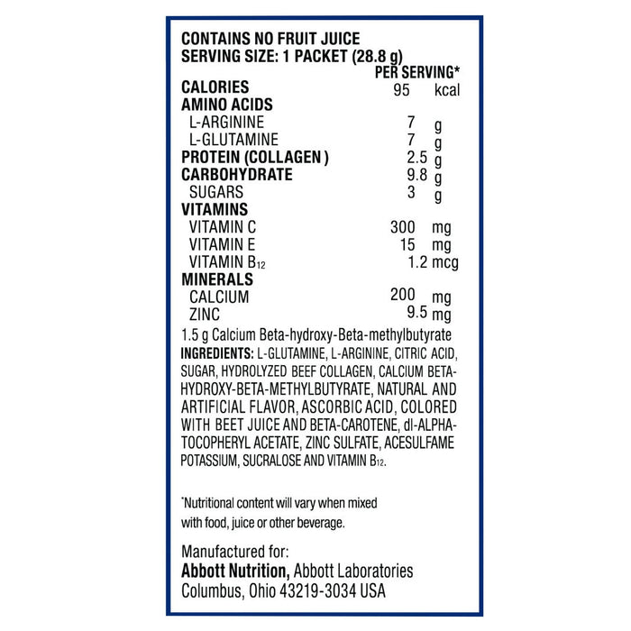 Juven Therapeutic Nutrition Drink Mix, Fruit Punch Flavor - 66680-Single - LL Medico