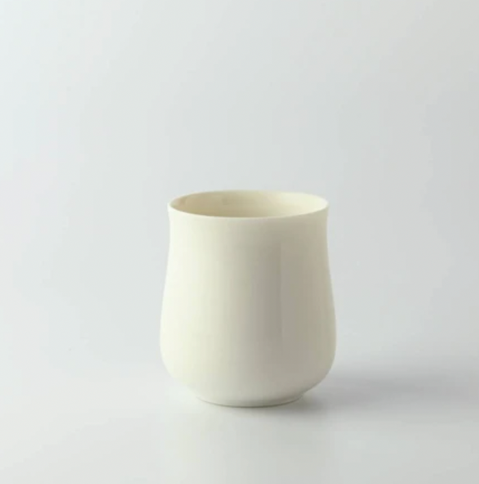 Miyama Minoyaki Oval Cup (Off White) ポット(クリームホワイト)