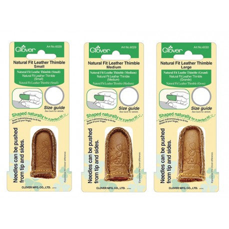 Natural Fit Leather Thimble by Clover