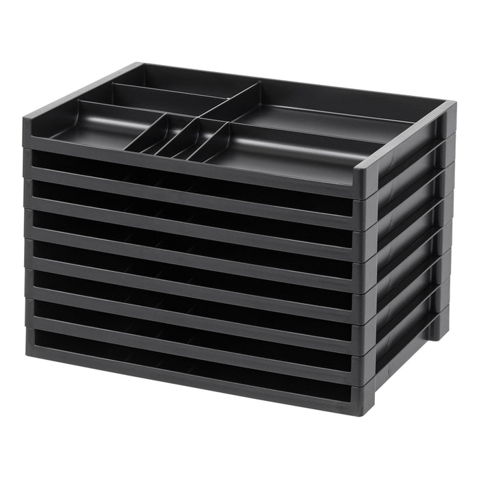 Organizer Tray, 8 Pack, Black - IRIS USA, Inc.