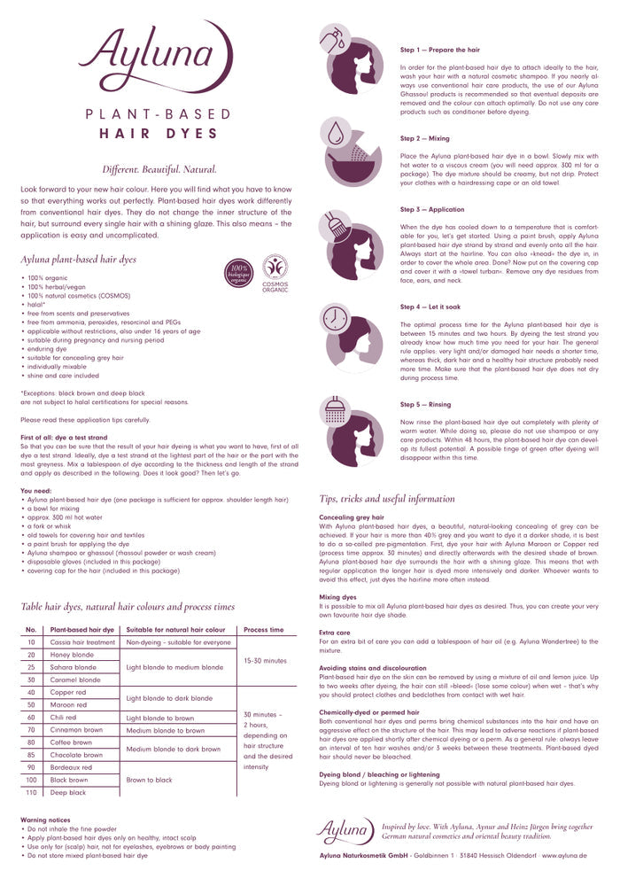 PLANT-BASED HAIR DYE NO. 60, CHILI RED