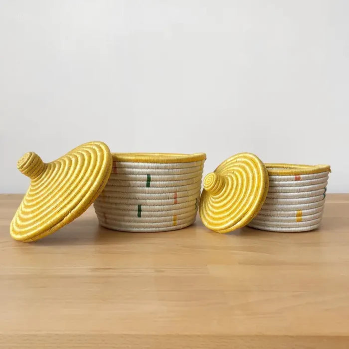 Small Hago Lidded Basket