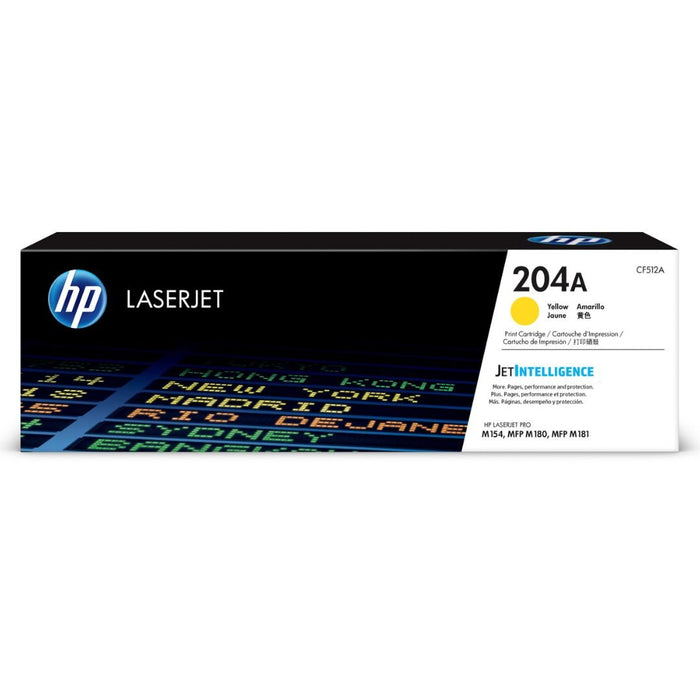 Toner Hp CF512A 204A Amarillo | Para LaserJet Pro M180 / M154 / M181 | 900 páginas - Panamá