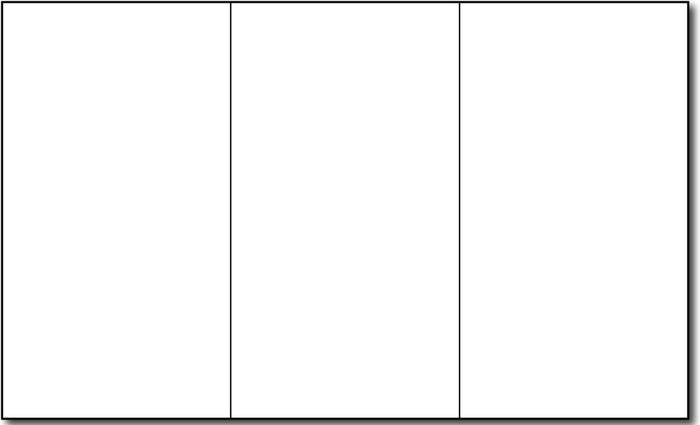 110lb Index White Trifold Brochures measure 8 1/2" x 14".