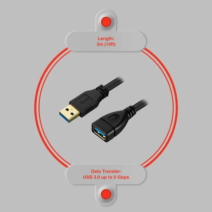 VolkanoX Data Series USB 3.0 3m Extension