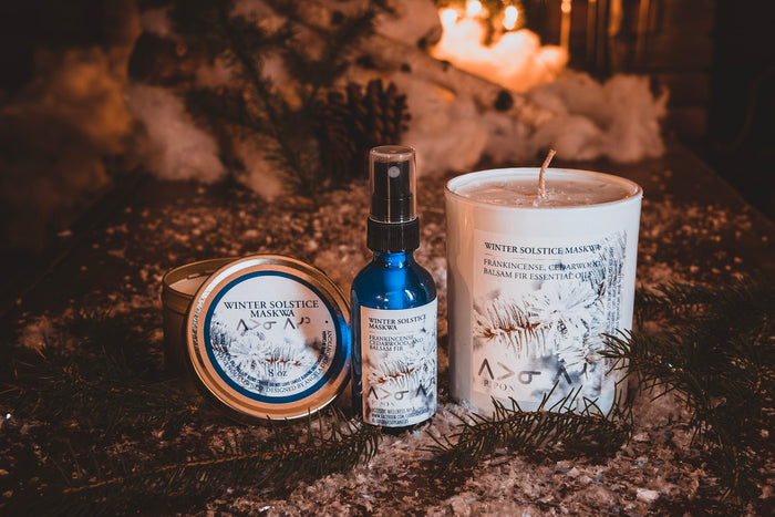 Winter Solstice Maskwa - Special Edition 10oz Soy Candle - LODGE Soy Candles