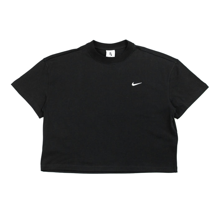 WMNS NikeLab Cropped Tee (Black/White)