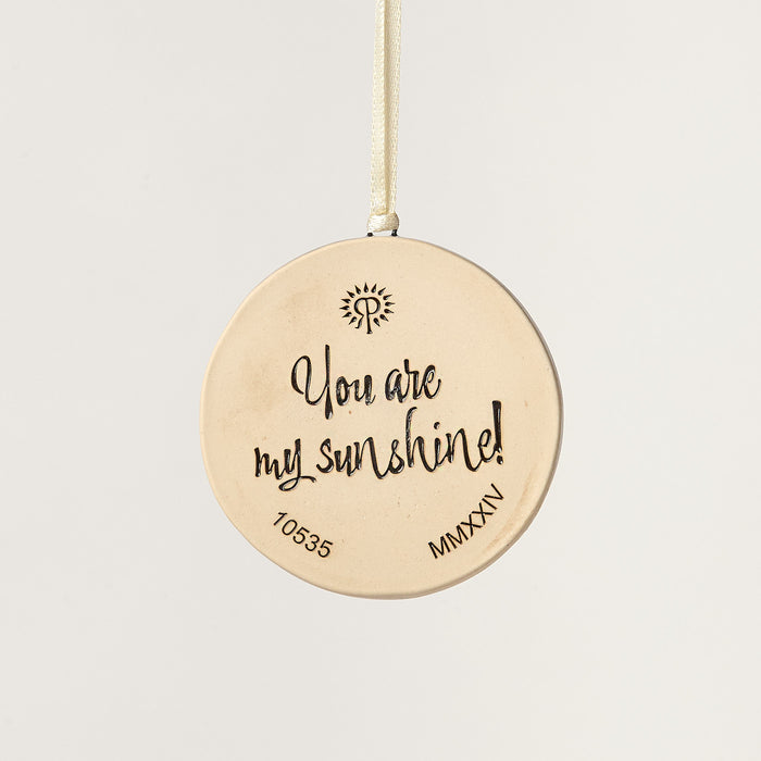 You Are My Sunshine Hippo Ornament, Lullaby
