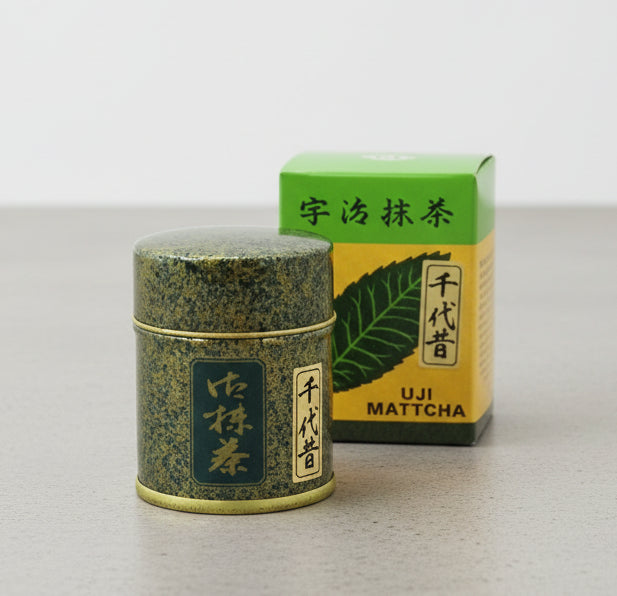 Nishide: Uji Matcha Chiyo Mukashi 千代昔 宇治抹茶, Stone mill ground, Standard Ceremonial Grade 40g - Yunomi.life