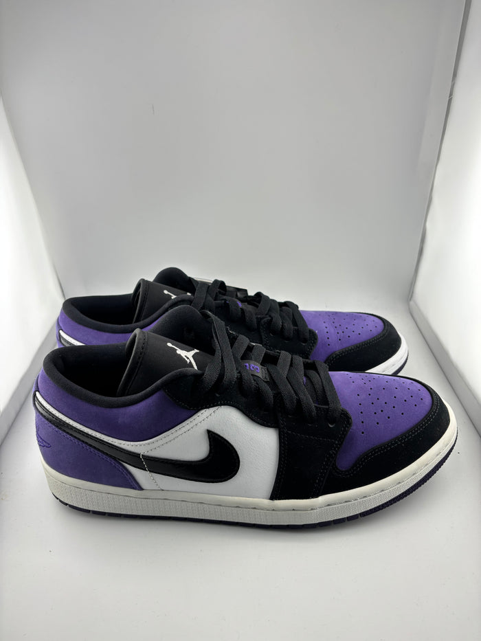 Jordan 1 Low Court Purple White