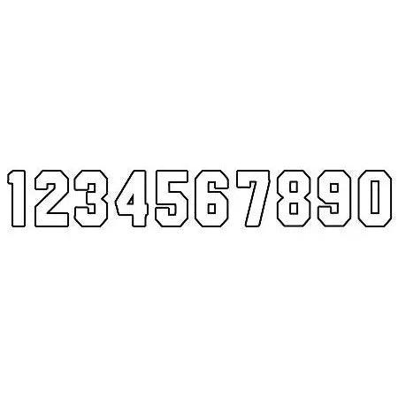 10" Outline Stencil #4        10204