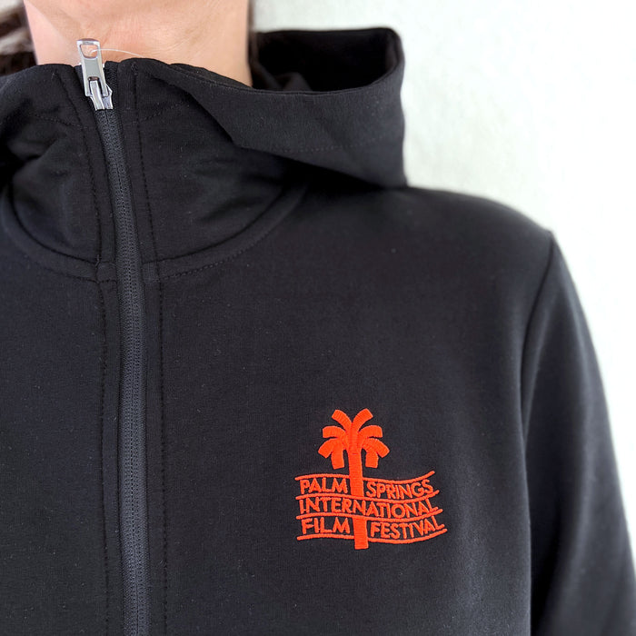 2026 Palm Springs International Film Festival Unisex Hooded Jacket - Black