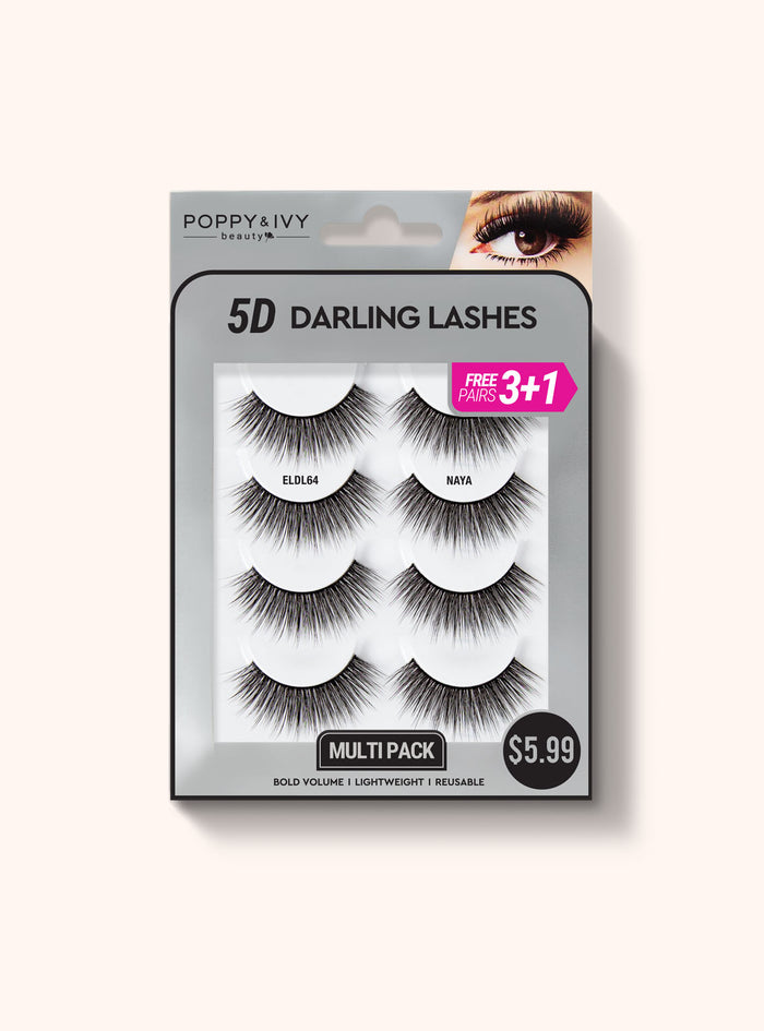 5D Darling Lashes - 4 Pairs - eldl-61