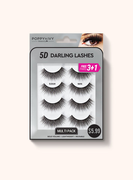 5D Darling Lashes - 4 Pairs - eldl-61