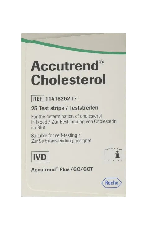 Accu-Trend Cholesterol Test Strips 25s, Cholesterol Analyzers