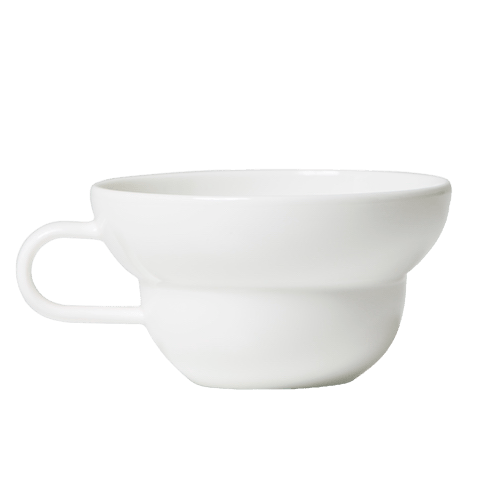 Acme Cup & Saucer - Bibby White 250ml front view | tea accessories New Zealand | t leaf T