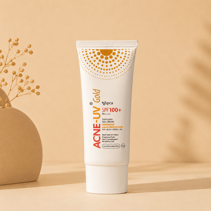 Acne-UV Gold SPF 100+ PA+ Sunscreen 50g - Cosmosentials