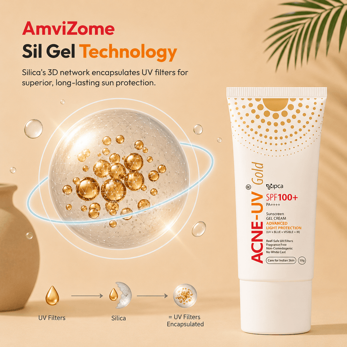 Acne-UV Gold SPF 100+ PA+ Sunscreen 50g - Cosmosentials