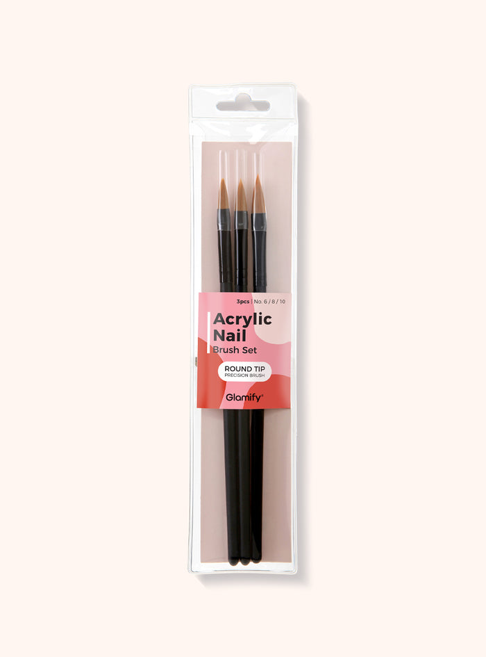 Acrylic Nail Brush Set - tbna-02-wood-1