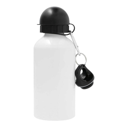 Aluminium Sublimation Bottle 500 ml - White, 2 Tops