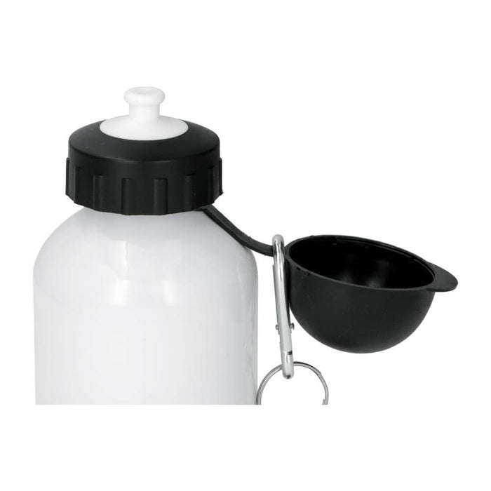 Aluminium Sublimation Bottle 500 ml - White, 2 Tops