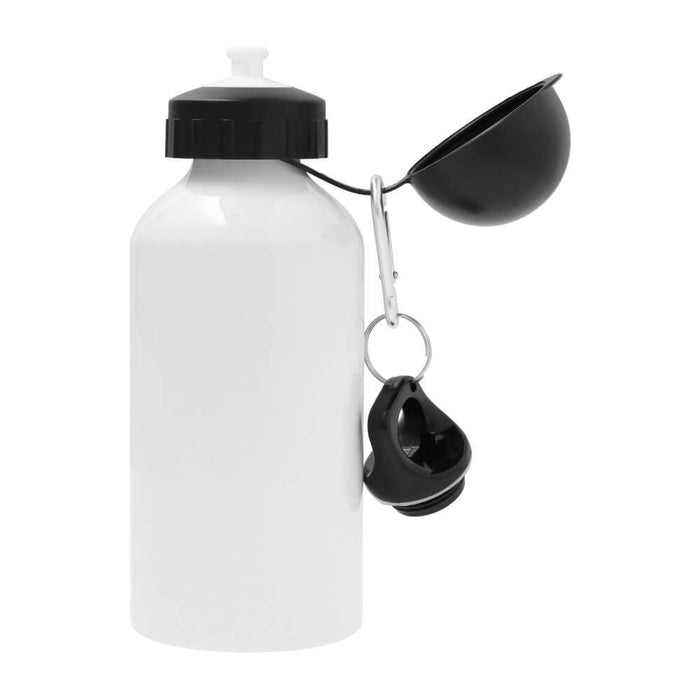 Aluminium Sublimation Bottle 500 ml - White, 2 Tops
