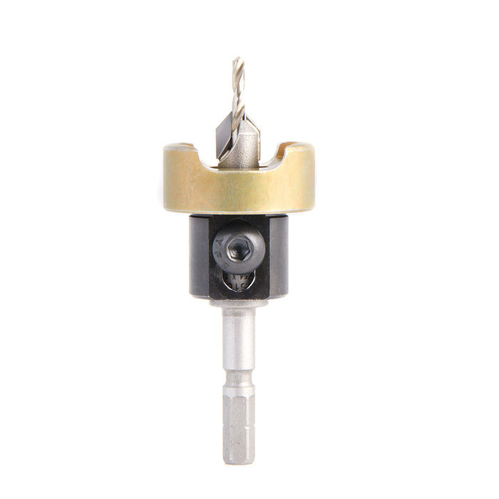 55162 - 82 Deg w Adj. Depth Stop w No-Thrust BB, For Festool® CENTROTEC® System 3/8 Dia x 7/64 Drill Dia