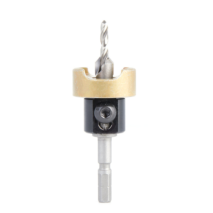55168 - 82 Deg w Adj. Depth Stop w No-Thrust BB, For Festool® CENTROTEC® System 3/8 Dia x 5/32 Drill Dia