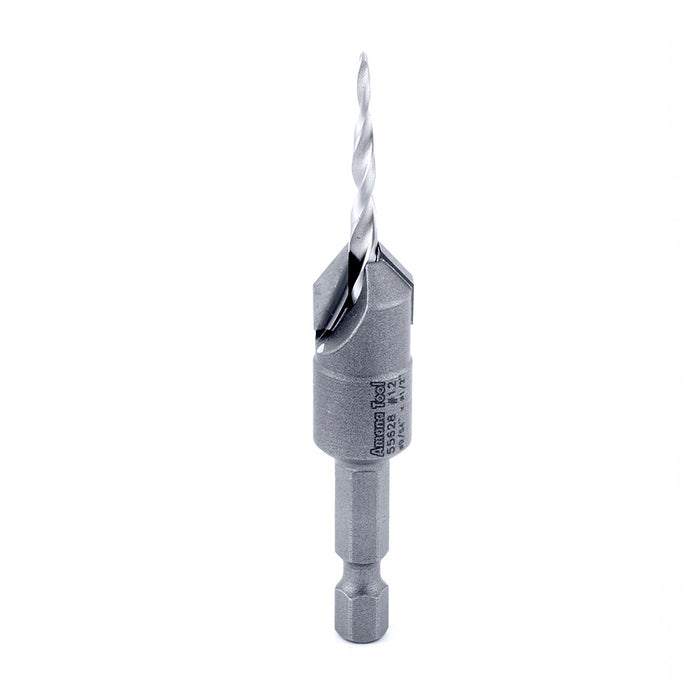 55628 - 82 Deg Countersink Taper #12 Screw 1/2 Dia x 9/64 Drill Dia x 1/4 Hex Shank