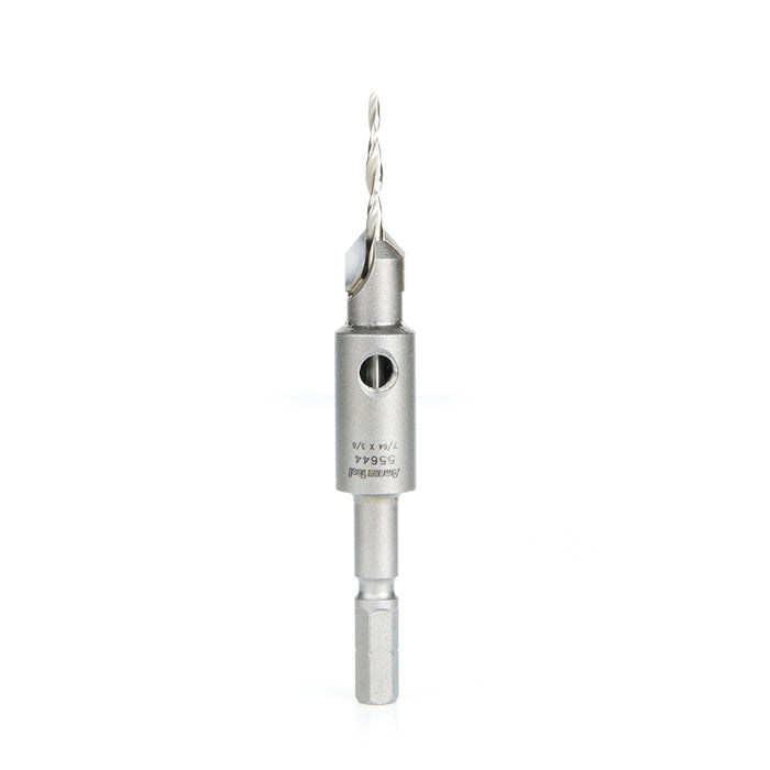 55644 - 82 Deg Countersink Taper for Festool® CENTROTEC® System #8 Screw 3/8 Dia x 7/64 Drill Dia
