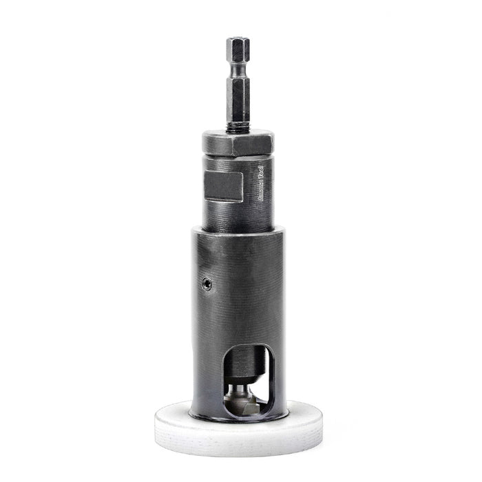 PLP-100 - Non-Marring Plug Planer 2-Inch Dia x 15mm Drill Dia x 1/4 Inch Quick Release Hex Shank