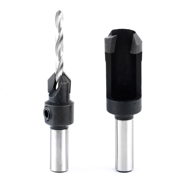 PS-200 2-Piece - Countersink and Steel Plug Cutter Set 9/64 Drill Dia