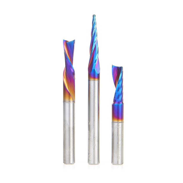 AMS-252-K 3-Pc CNC Spektra™ Signmaking Pack III, 1/4 Inch Shank