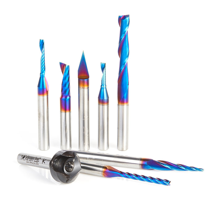 AMS-265 8-Pc CNC TheDutchmanModifies Casemodding Set, 1/4 Inch Shank