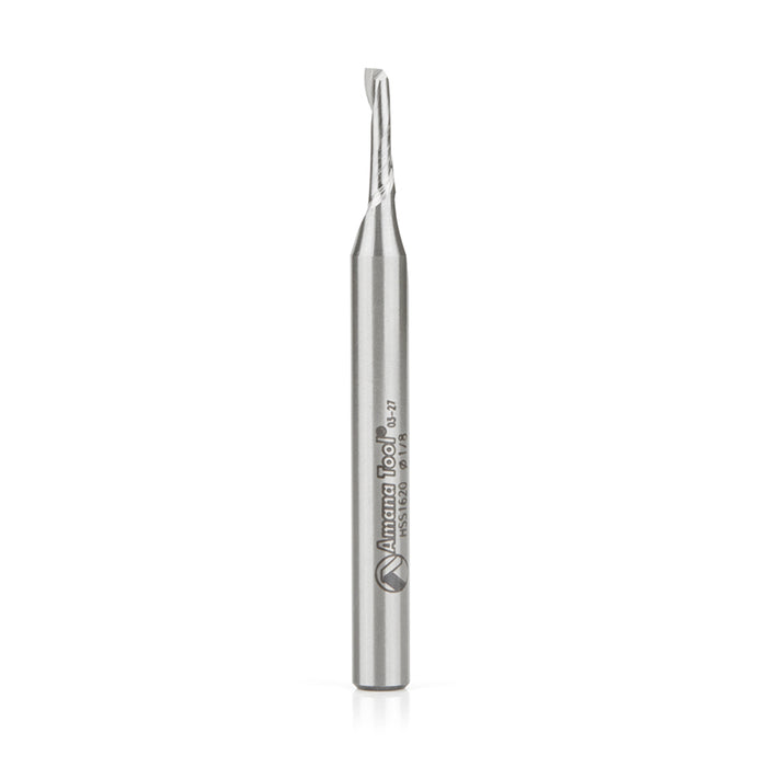 #option_HSS1620 - Single Flute Spiral 1/8 Dia x 3/8 x 1/4 Inch Shank Up-Cut