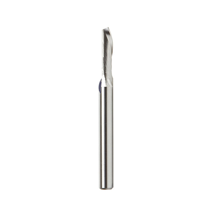 HSS1628 - Single Flute Spiral 1/4 Dia x 3/4 x 1/4 Inch Shank Down-Cut