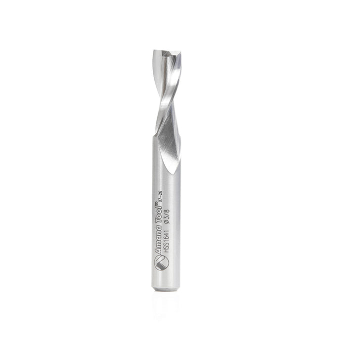 HSS1641 - Double Flute Spiral 3/8 Dia x 1 x 3/8 Inch Shank Up-Cut